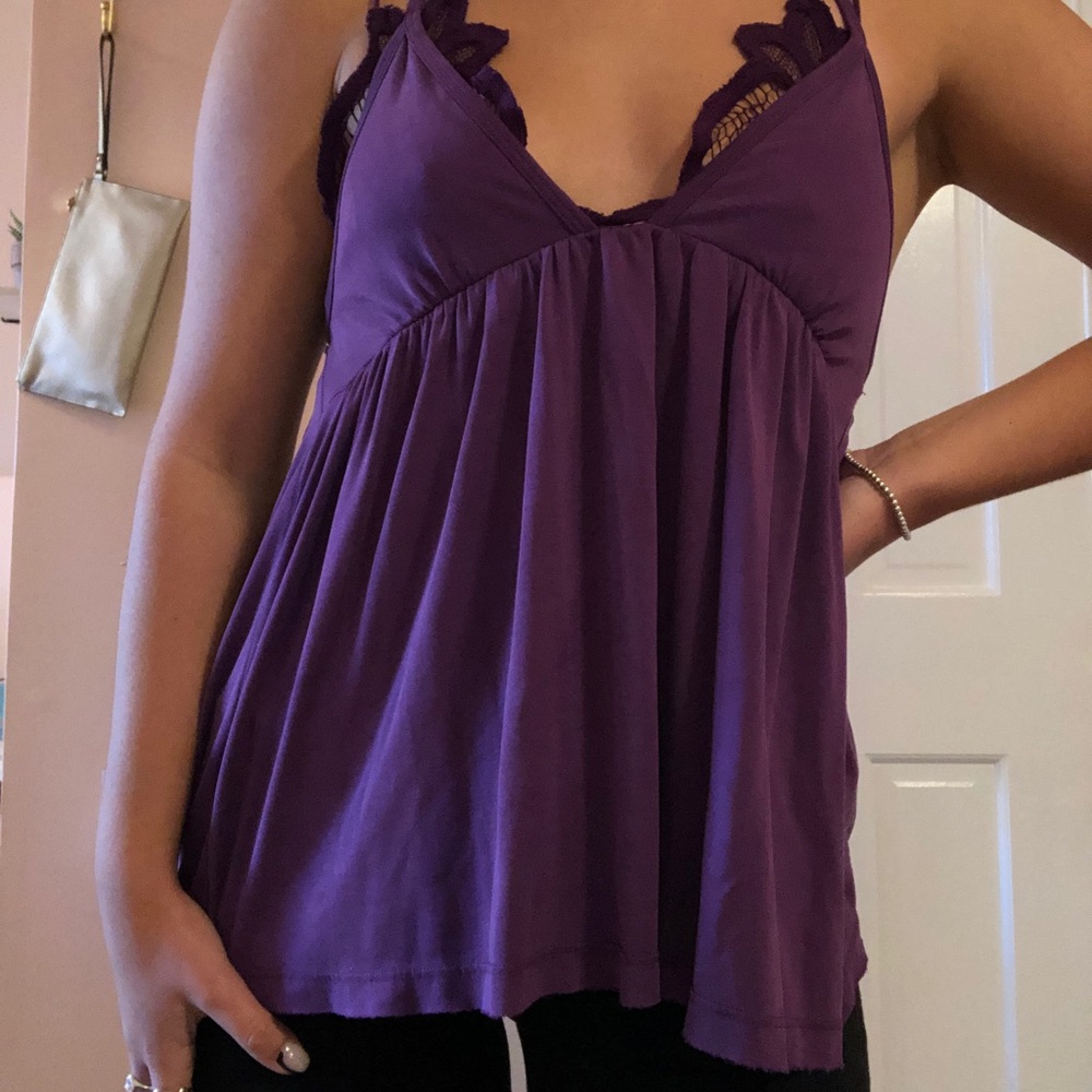 Free People Purple Top
